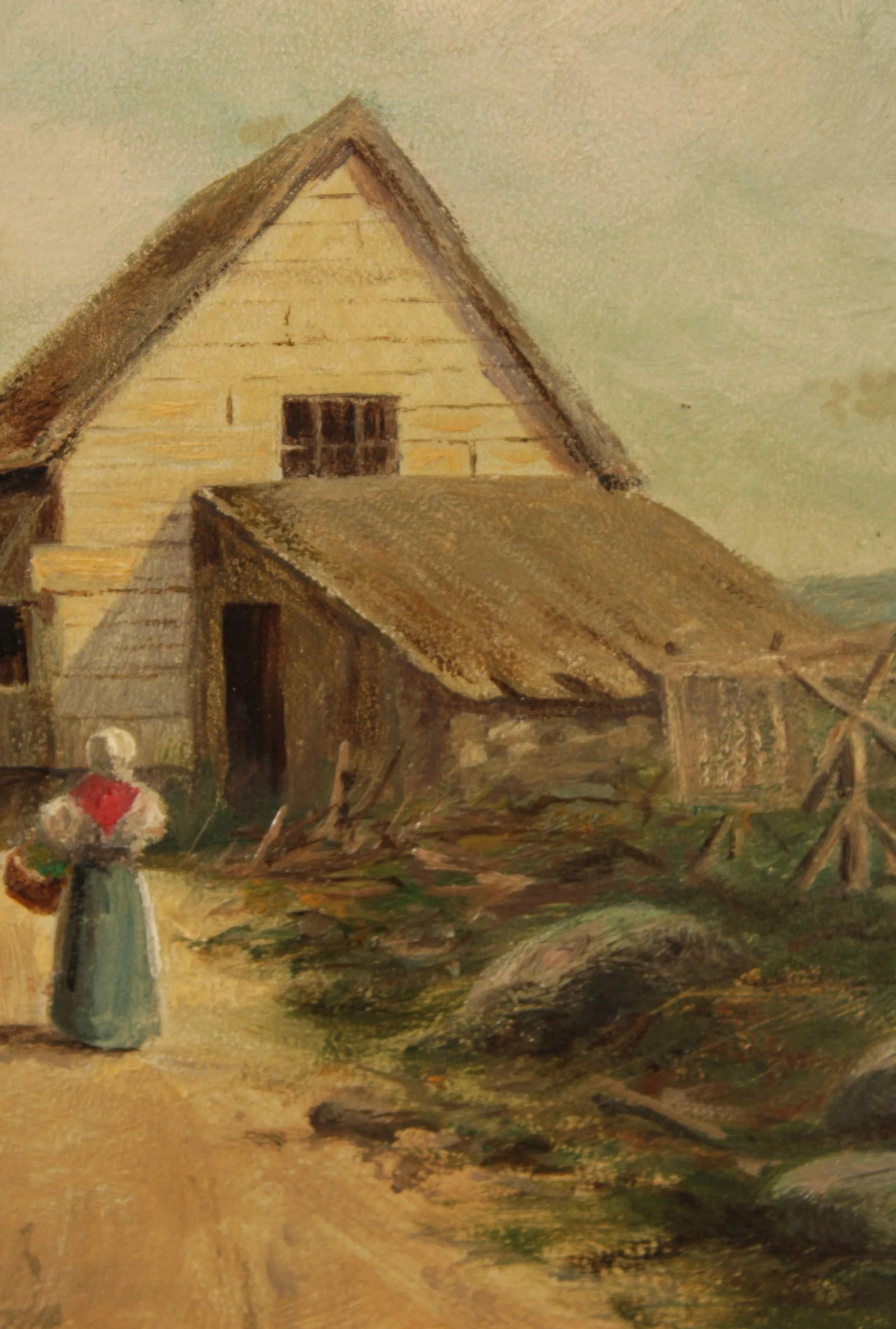 Wilfred P. Davison 'Fishermans House' Original Oil Painting - 9