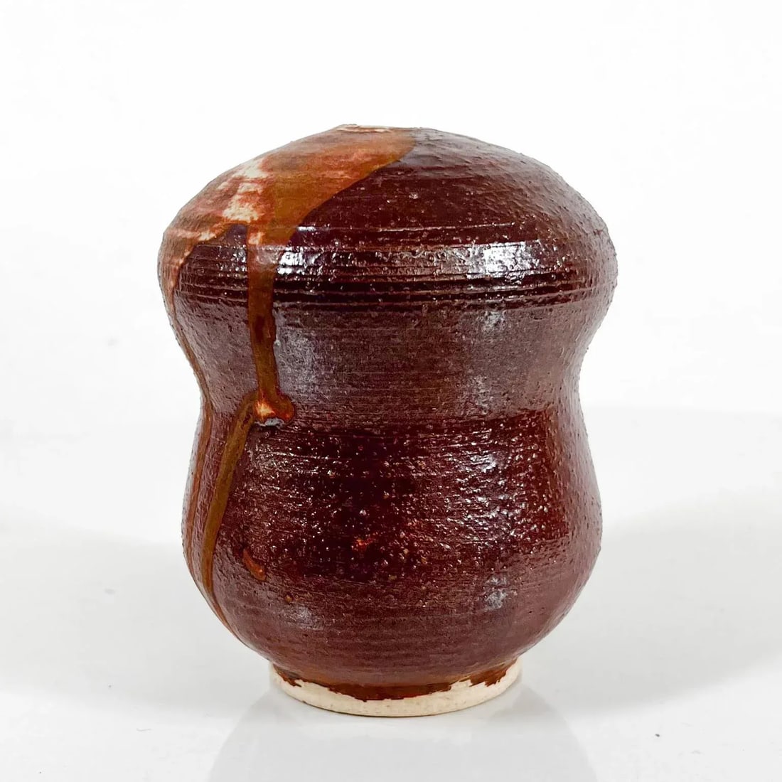 1977 Guenther Art Pottery Drip Glazed Bud Vase Signed - 10