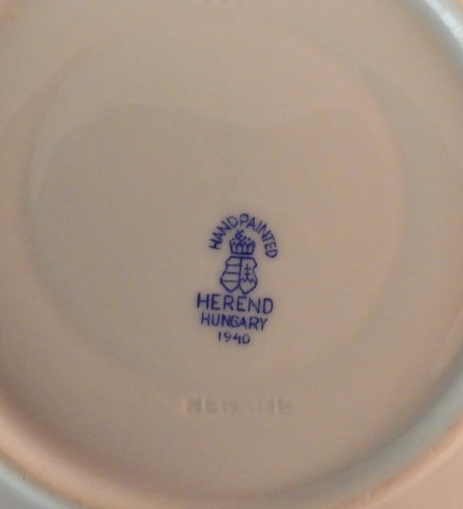 Herend Vilma's Bouquet 23 Piece Tea Coffee Dessert Cake Plates Cups & Saucers Set 1940 - 12