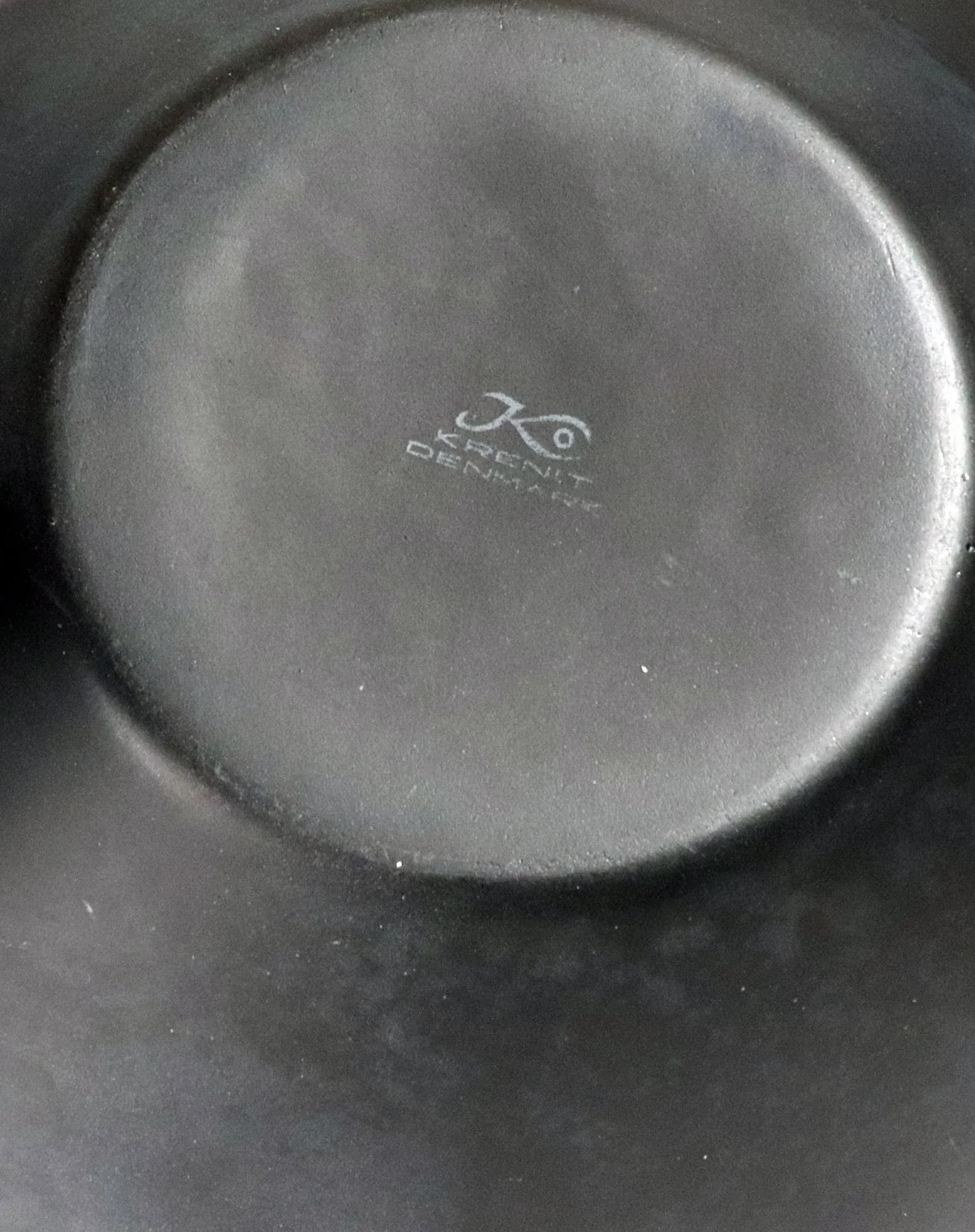 Modernist Kranit Bowl in Black Steel and Red Enamel, by Herbert Krenchel for Torben Ã˜ - 4