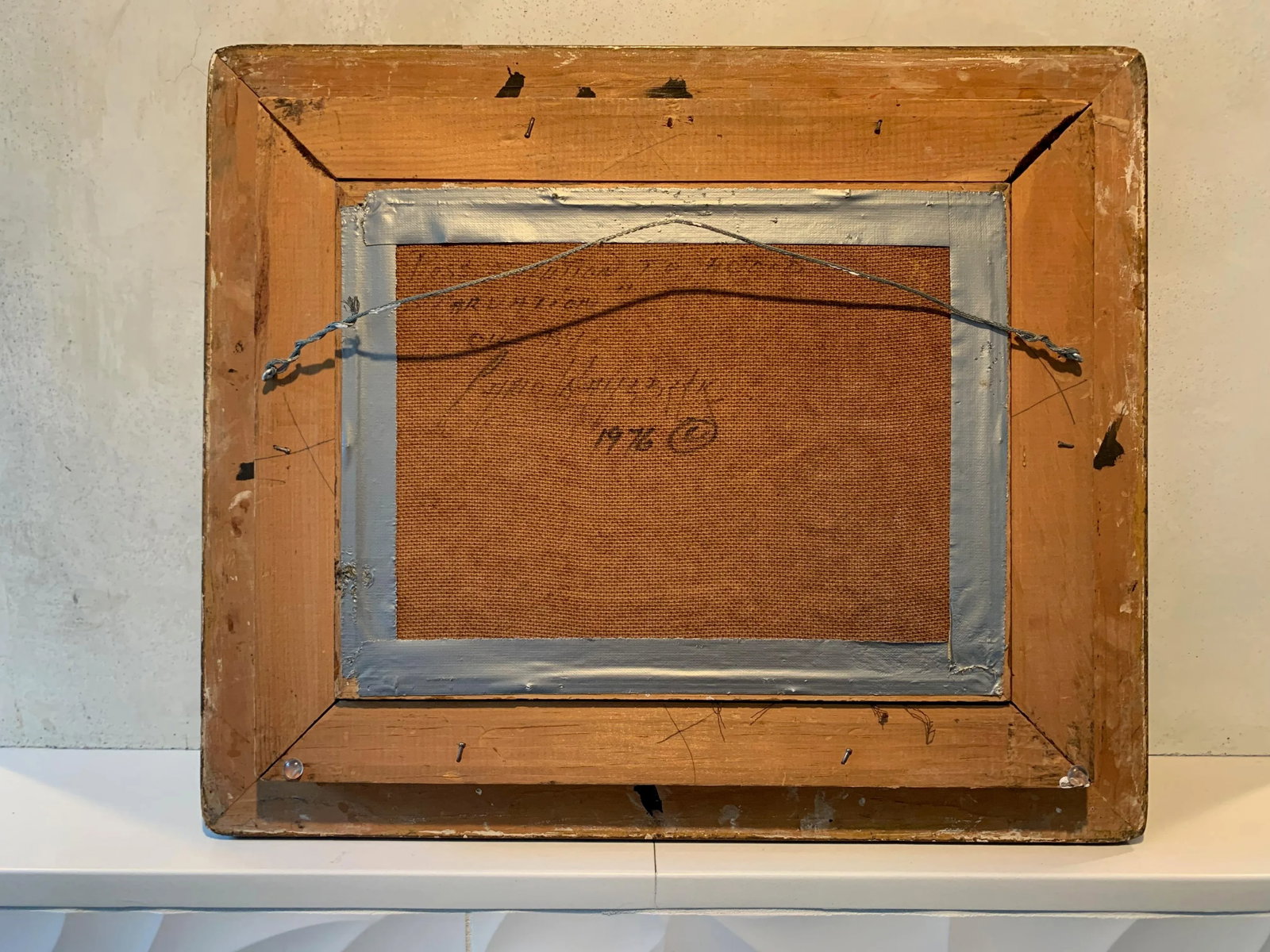 Mid 20th Century Surrealist Oil Painting in Antique Frame; Signed by Carlo Whalbeck - 5