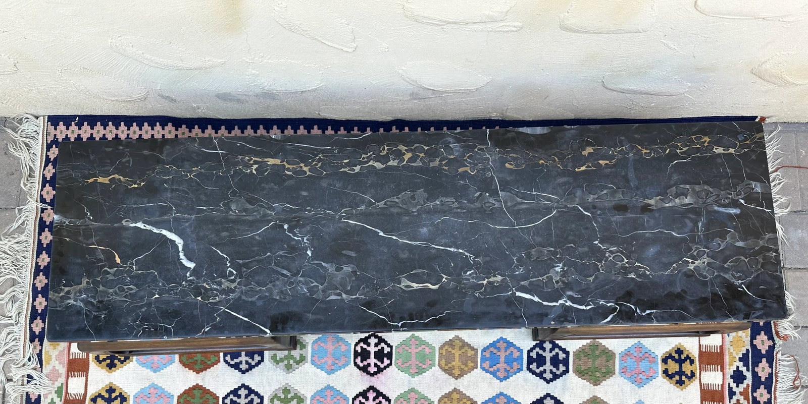 Baker Far East Collection Chinoiserie Marble Top Coffee Table - 9