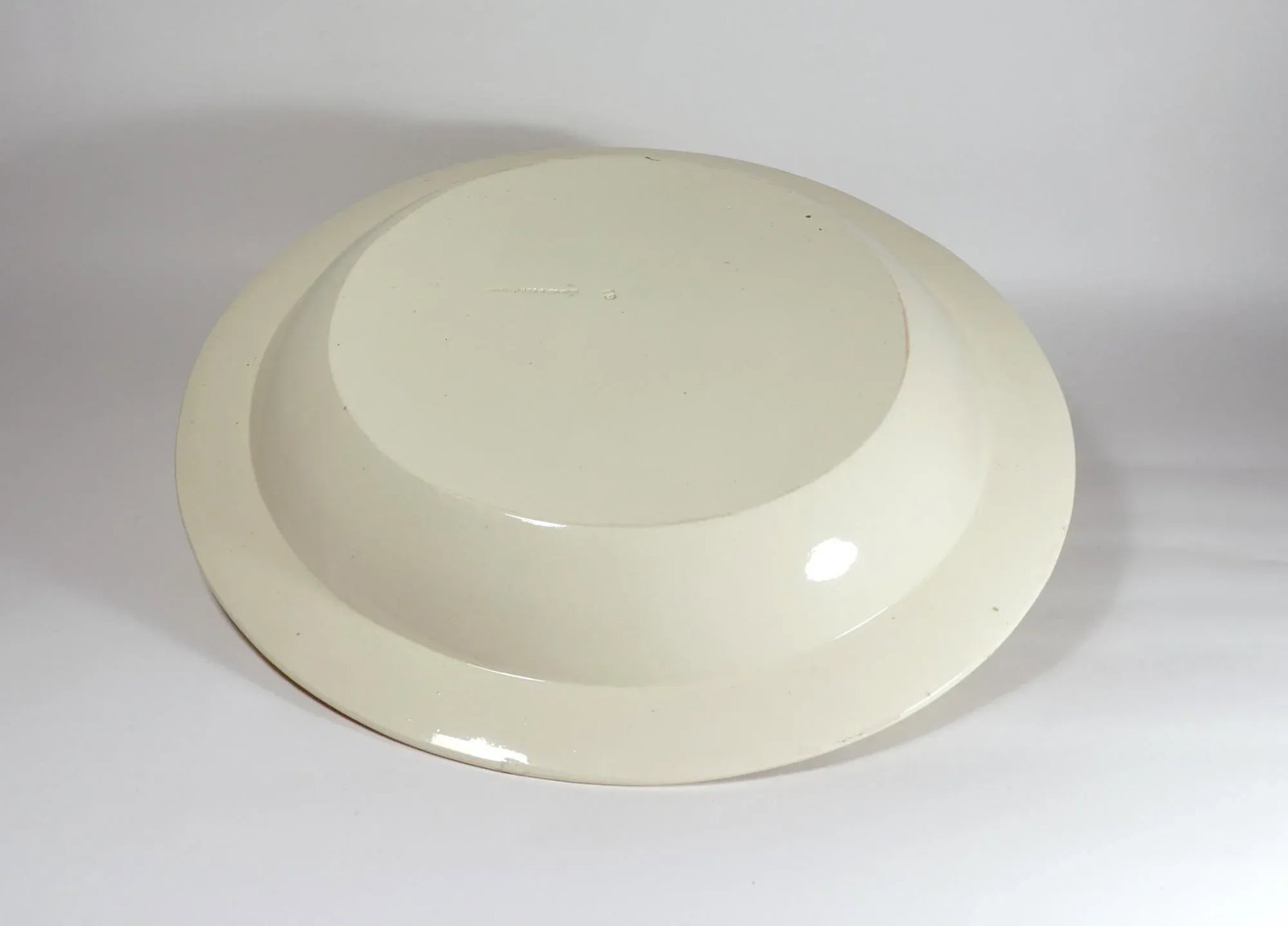 Massive English Creamware Pottery Yellow & Botanical Basin, Shorthose & Heath - 2