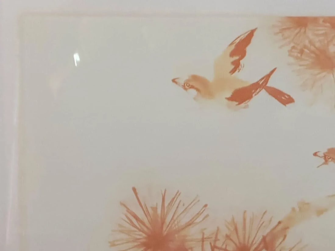 Signed and Numbered Colored Lithograph in a Greg Copeland Gold Frame - 4