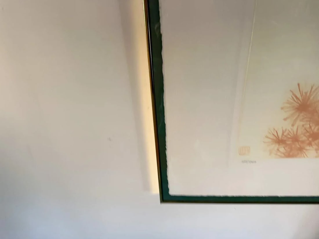 Signed and Numbered Colored Lithograph in a Greg Copeland Gold Frame - 6