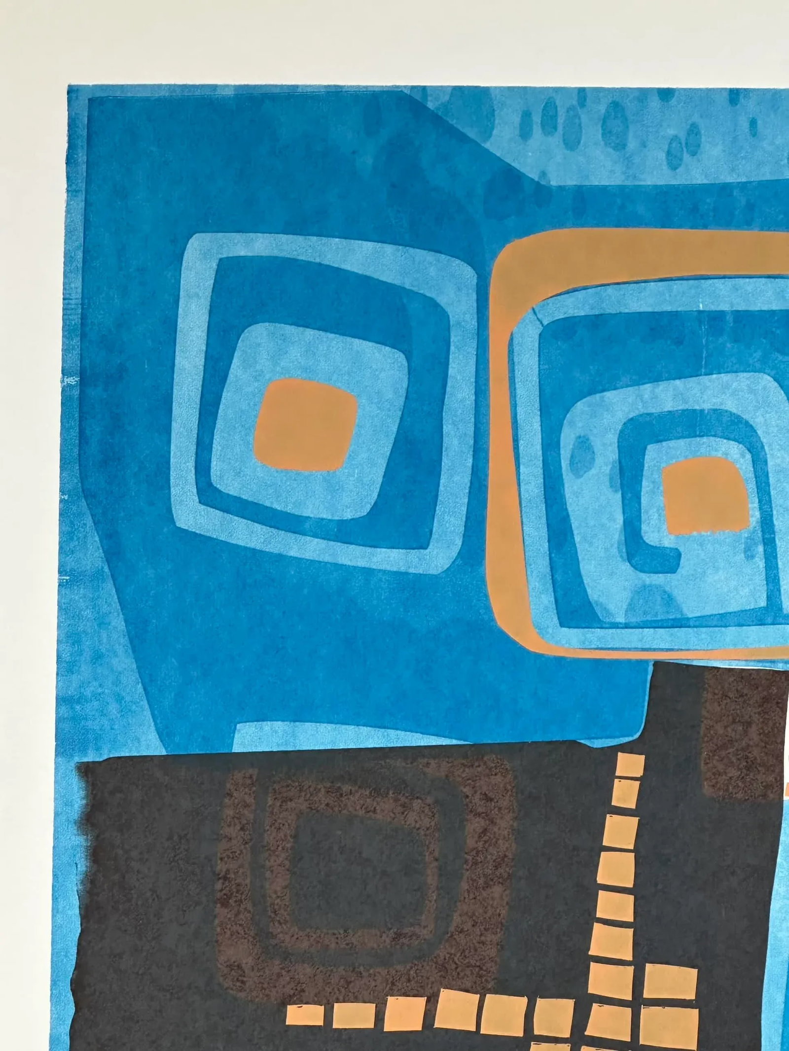 Vintage Abstract Serigraph Artist Proof - 2