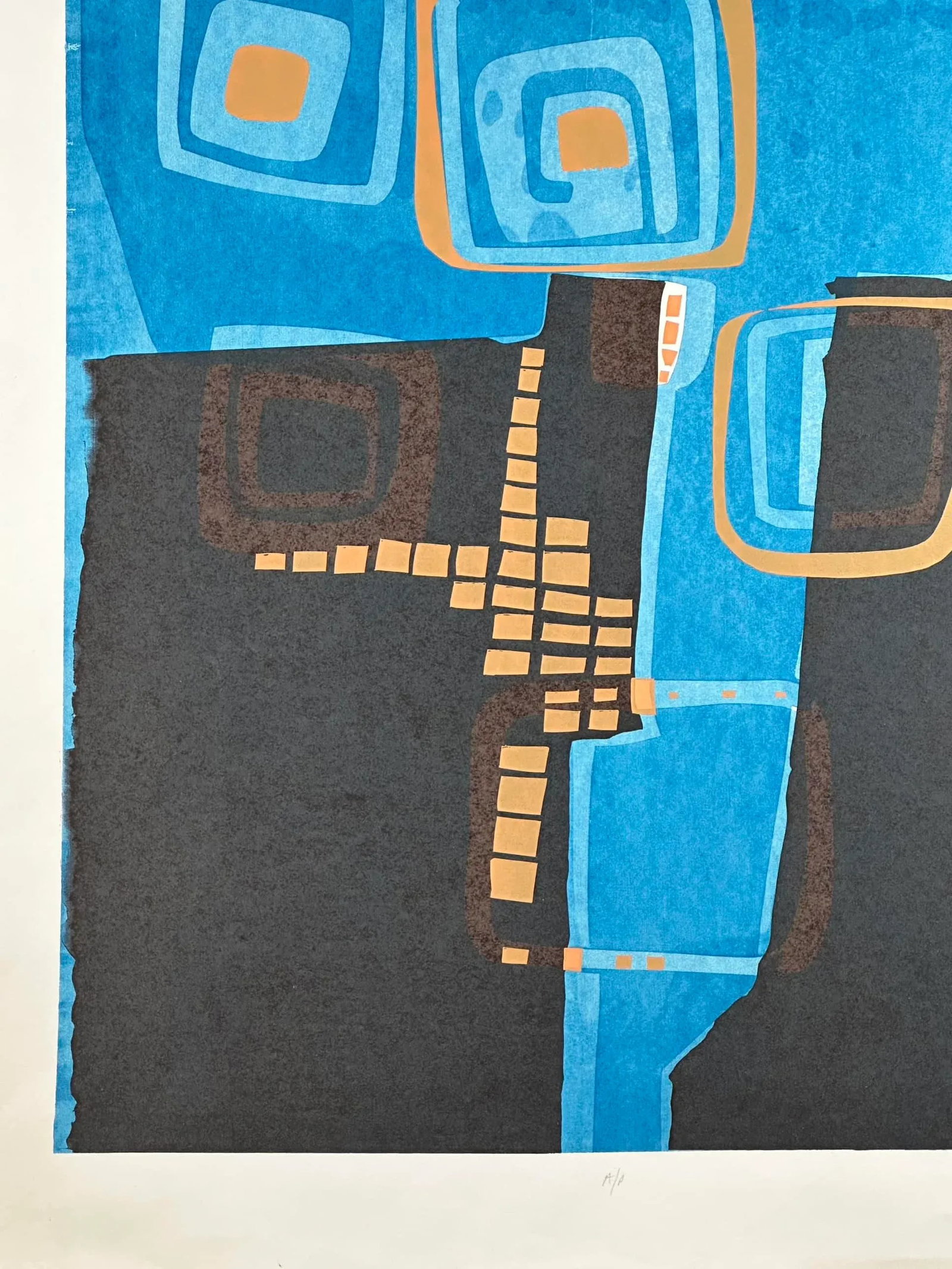 Vintage Abstract Serigraph Artist Proof - 4