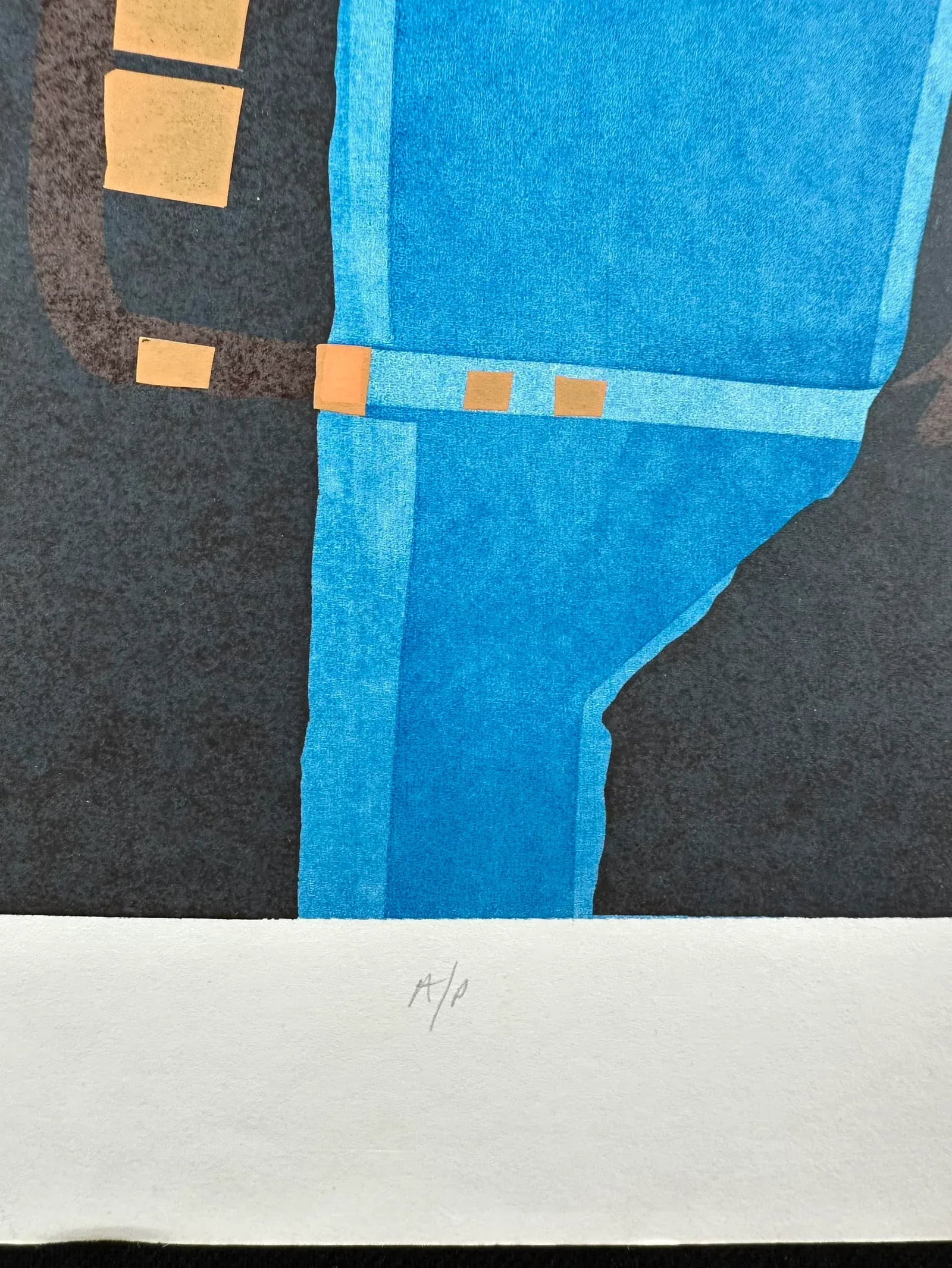 Vintage Abstract Serigraph Artist Proof - 5