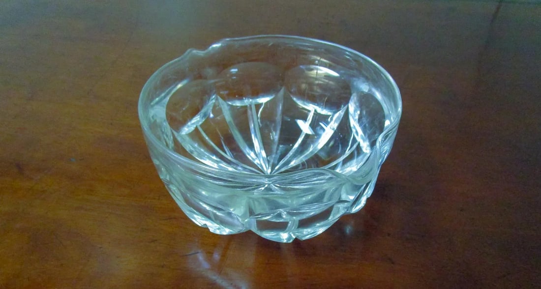 Georgian Regency Facet Cut Glass Wine Rinser Bowls Circa 1820 Set of Six - 4
