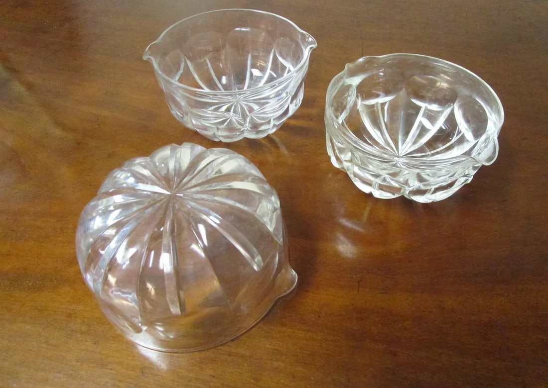 Georgian Regency Facet Cut Glass Wine Rinser Bowls Circa 1820 Set of Six - 6