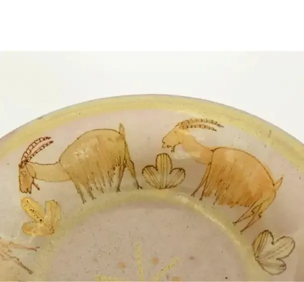 Guido Gambone Grazing Goats Monumental Stoneware Centerpiece Bowl, Italy, 1950 - 3
