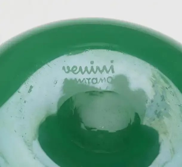 Napoleone Martinuzzi for Venini Green Apple Glass Sculpture, Italy, 1926, Signed - 4