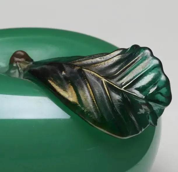 Napoleone Martinuzzi for Venini Green Apple Glass Sculpture, Italy, 1926, Signed - 5