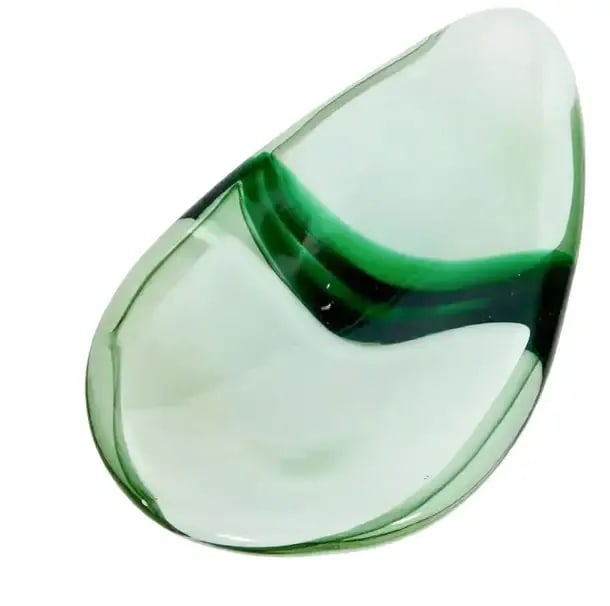 Mid 20th Century Murano Glass Sasso Stone Bowl, Renato Toso for Fratelli Toso, Italy, Green - 3