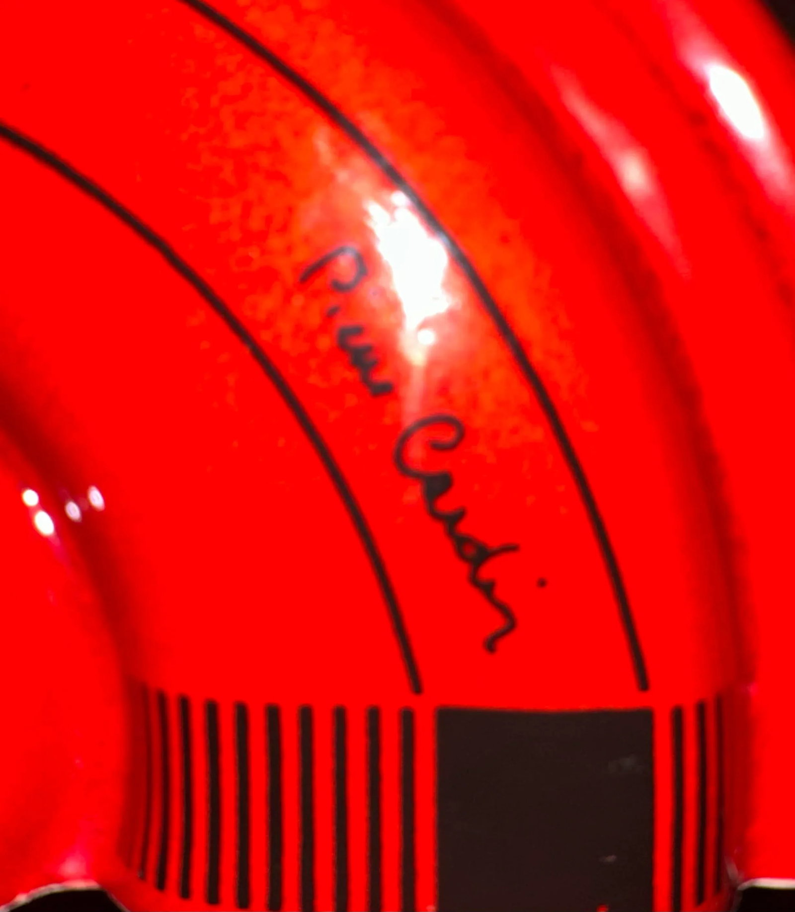 Pierre Cardin Modern Red Porcelain Vase Franco Pozzi Ceramica, 1970s, Italy - 2