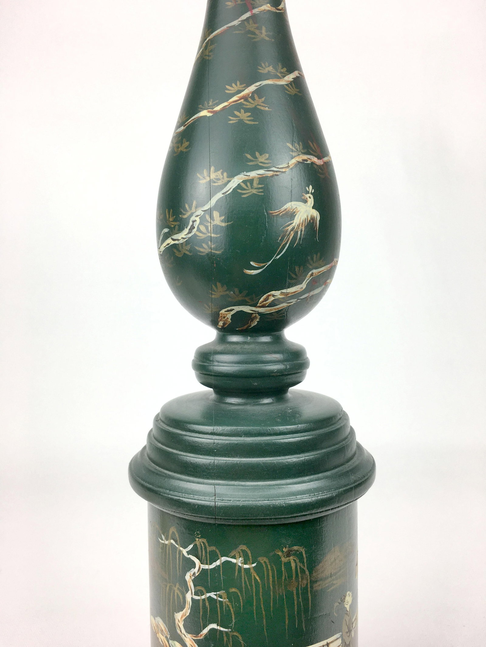 Chinoiserie Style Davenport Column Table Lamp by Brunschwig & Fils - 4