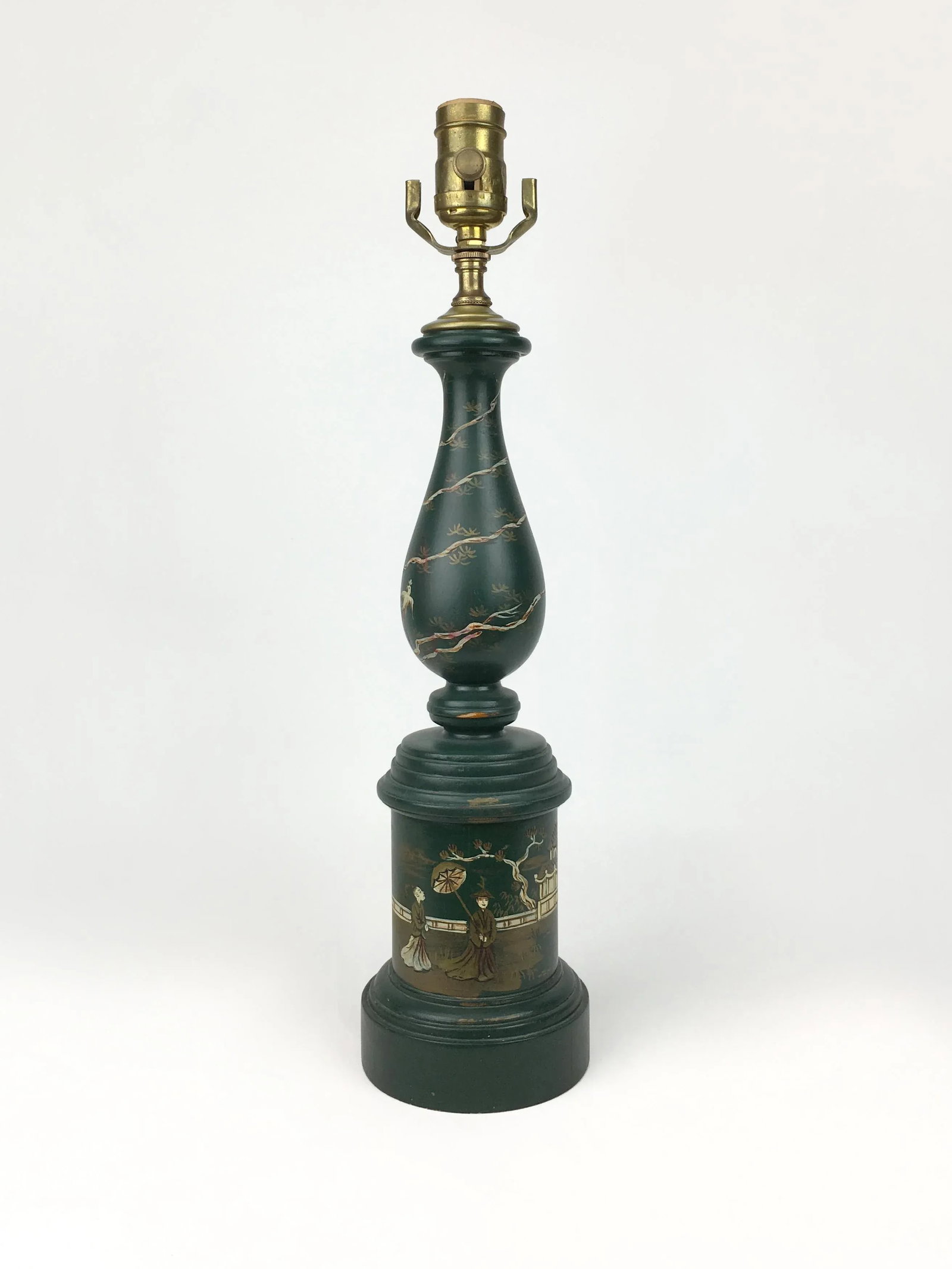 Chinoiserie Style Davenport Column Table Lamp by Brunschwig & Fils - 6