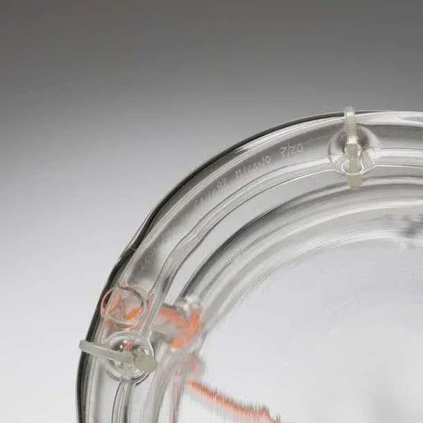 Andrea Branzi Orange Canaries Basket #7, Fused Glass Sculpture, 2008 - 2