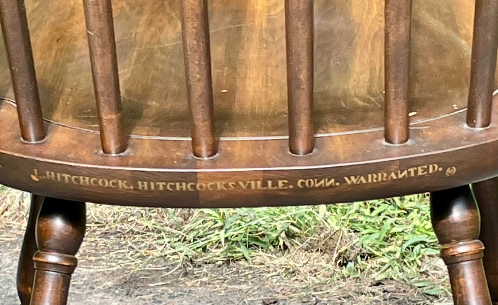 L. Hitchcock Fan Back Windsor Chairs - Set of 6 in Riverton Finish - 8
