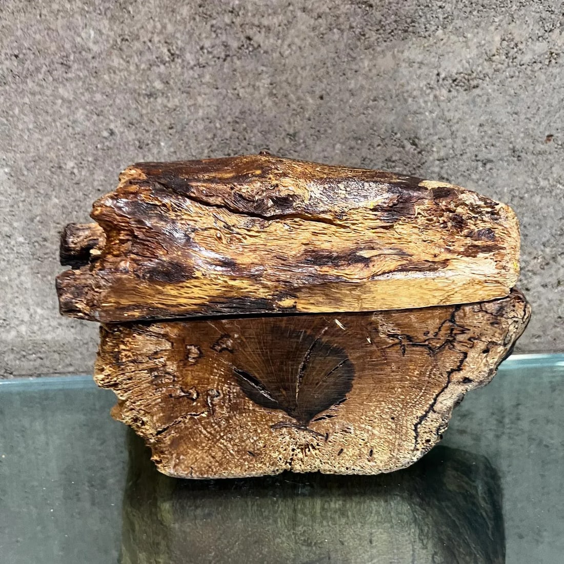 1970s Don Shoemaker for SeÃ±al Carved Root Wood Box Mexico - 6