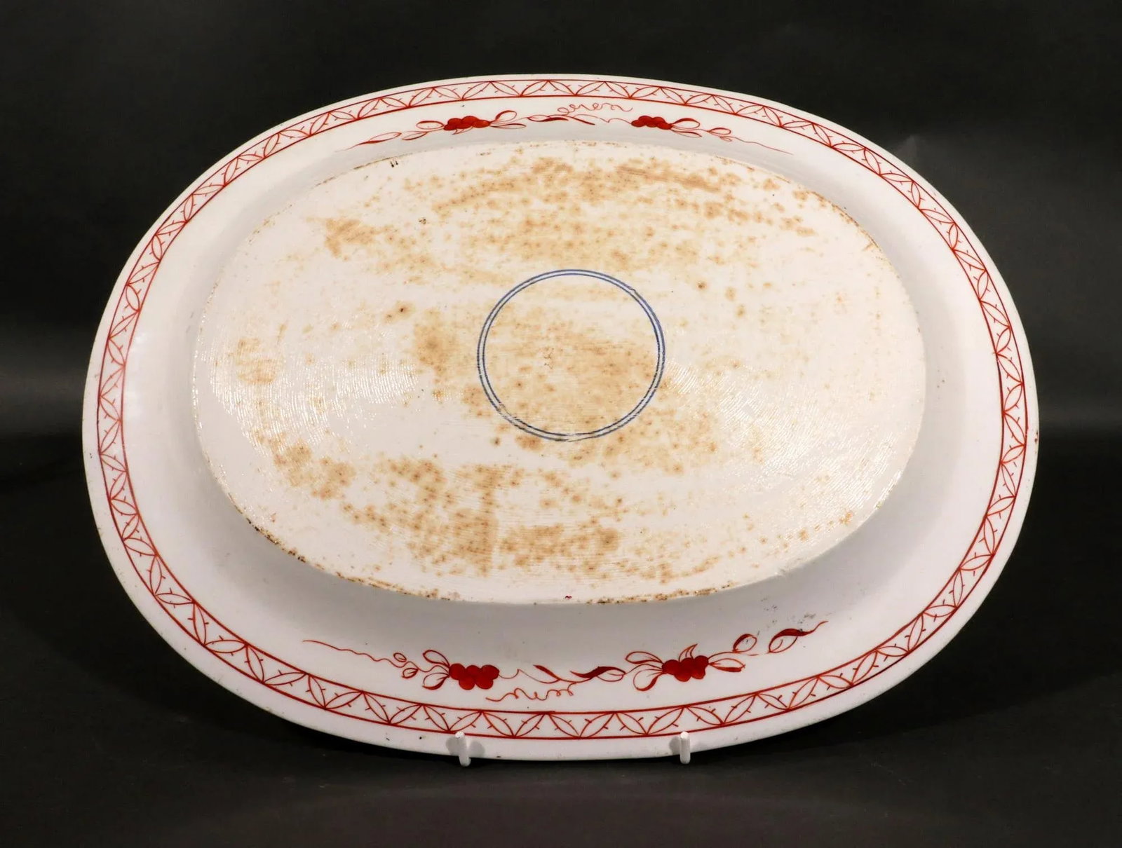Regency Period Coalport Porcelain Dish Painted With the Dollar Pattern - 4