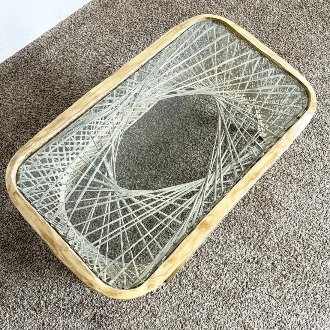 Mid Century Modern Russell Woodard Spun Fiberglass Pagoda Coffee Table - 2