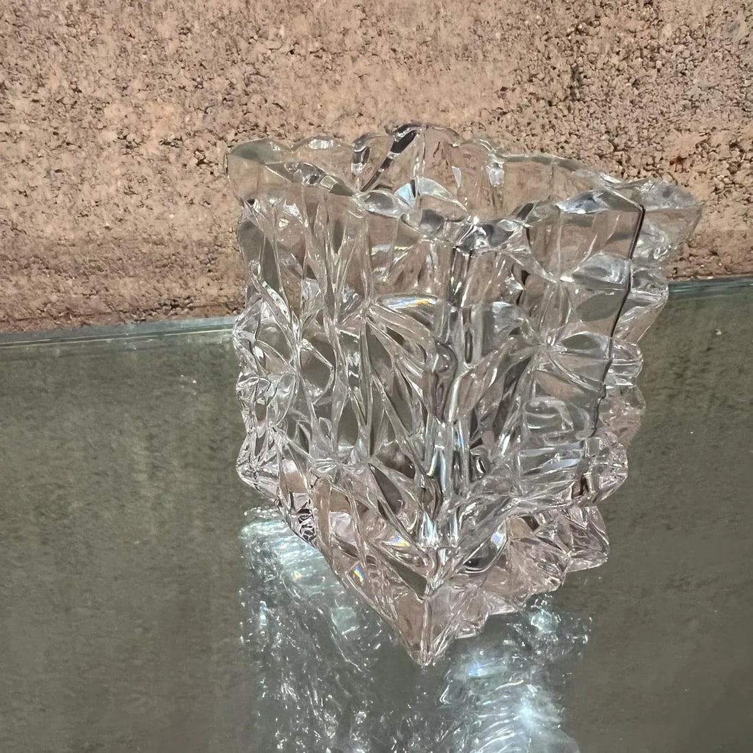 1970s Rosenthal Studio Linie Crystal Crinkle Vase Germany - 3