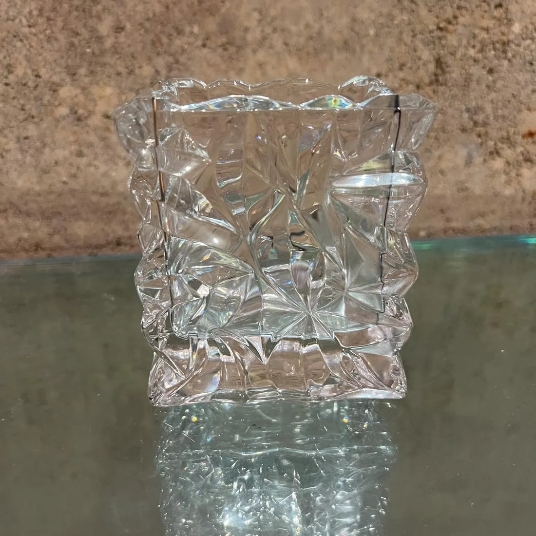 1970s Rosenthal Studio Linie Crystal Crinkle Vase Germany - 5
