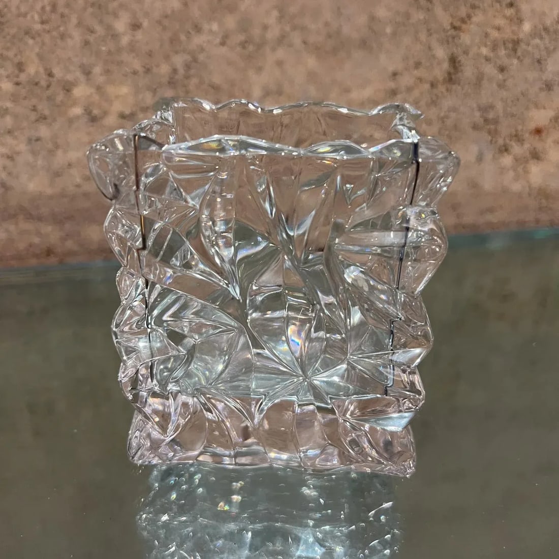 1970s Rosenthal Studio Linie Crystal Crinkle Vase Germany - 6