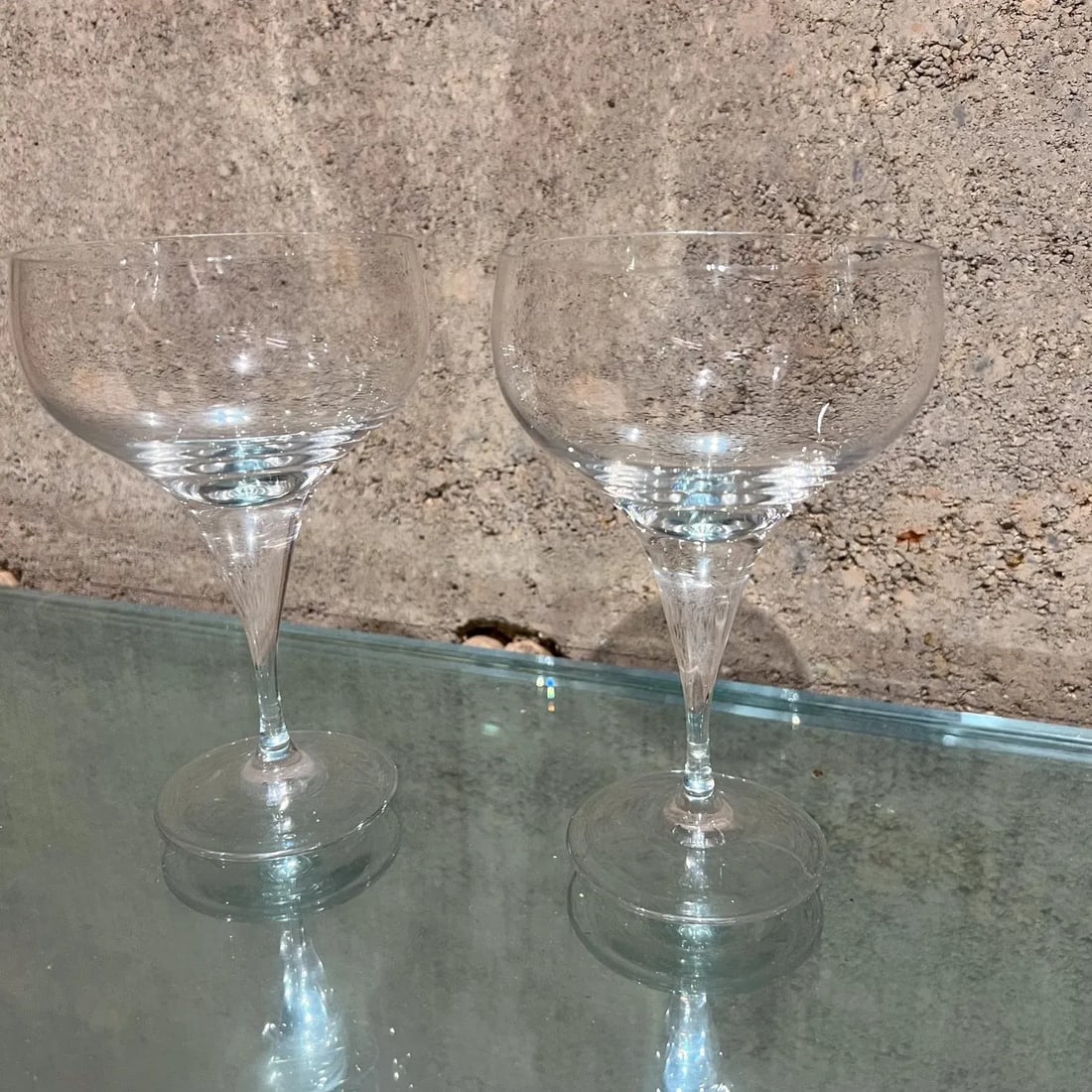 1980s Rosenthal Crystal Champagne Glasses Coupe Bjorn Wiinblad - 3