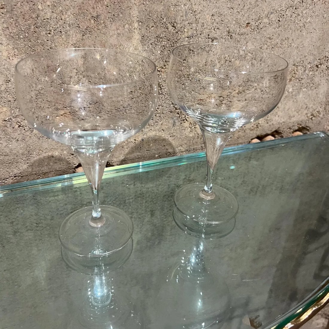 1980s Rosenthal Crystal Champagne Glasses Coupe Bjorn Wiinblad - 7