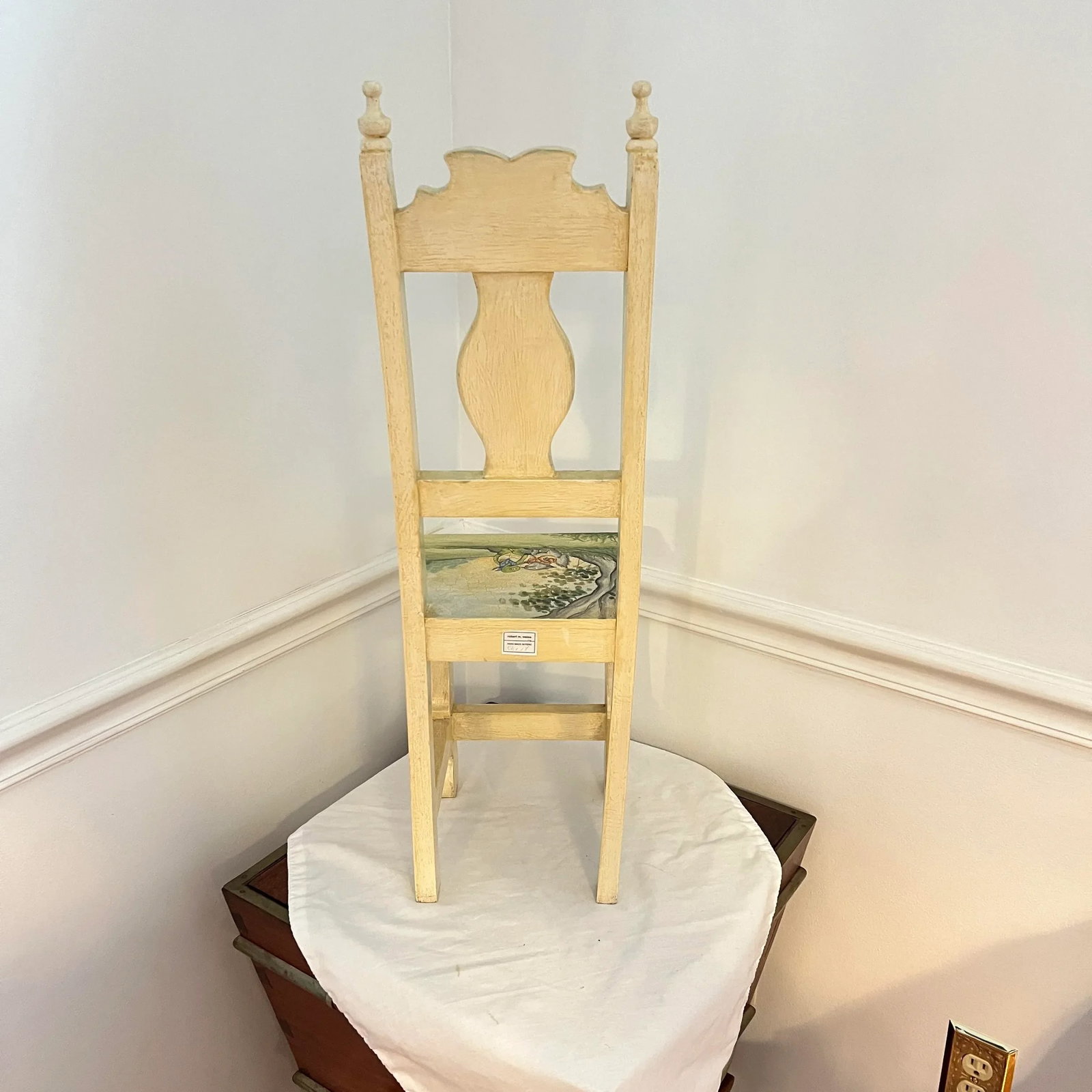 Robert M Weiss Hand Painted Original Art Small Chair - 6