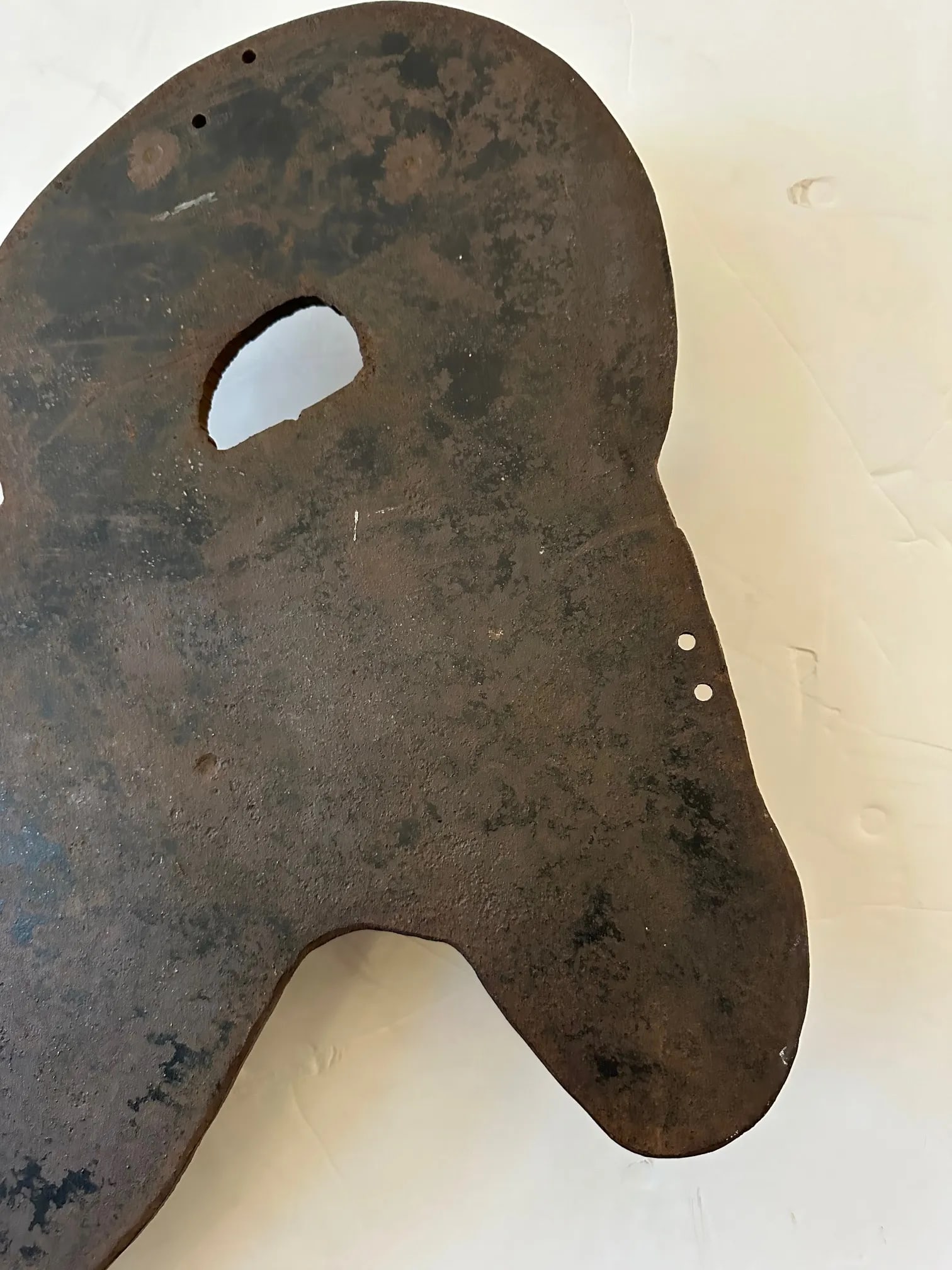 Rare Folk Art Iron Shooting Gallery Carnival Ram Sculpture - 2