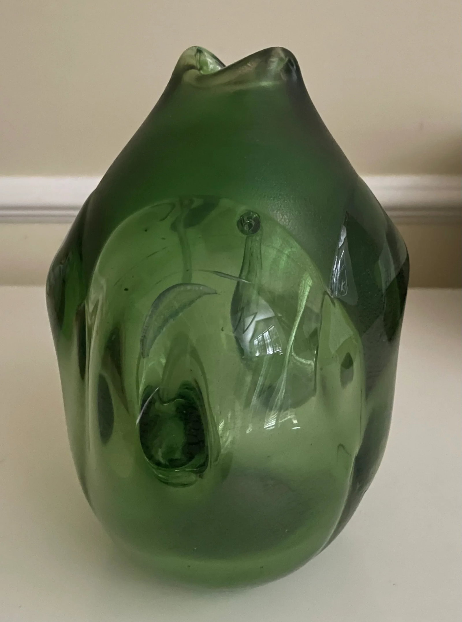 Signed Iridescent Glass Vase by Robert C. Fritz - 4