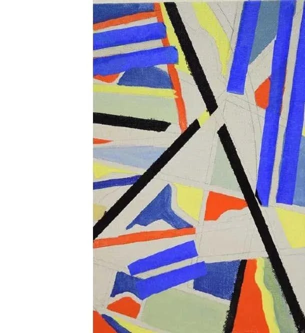 Abstract Expressionist Hard Edge Post-Modern Oil on Canvas by Salvatore Grippi - 2