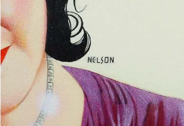 Modern Pop Art Elizabeth Taylor Portrait in Pencil by Bill Nelson, 1980 - 3