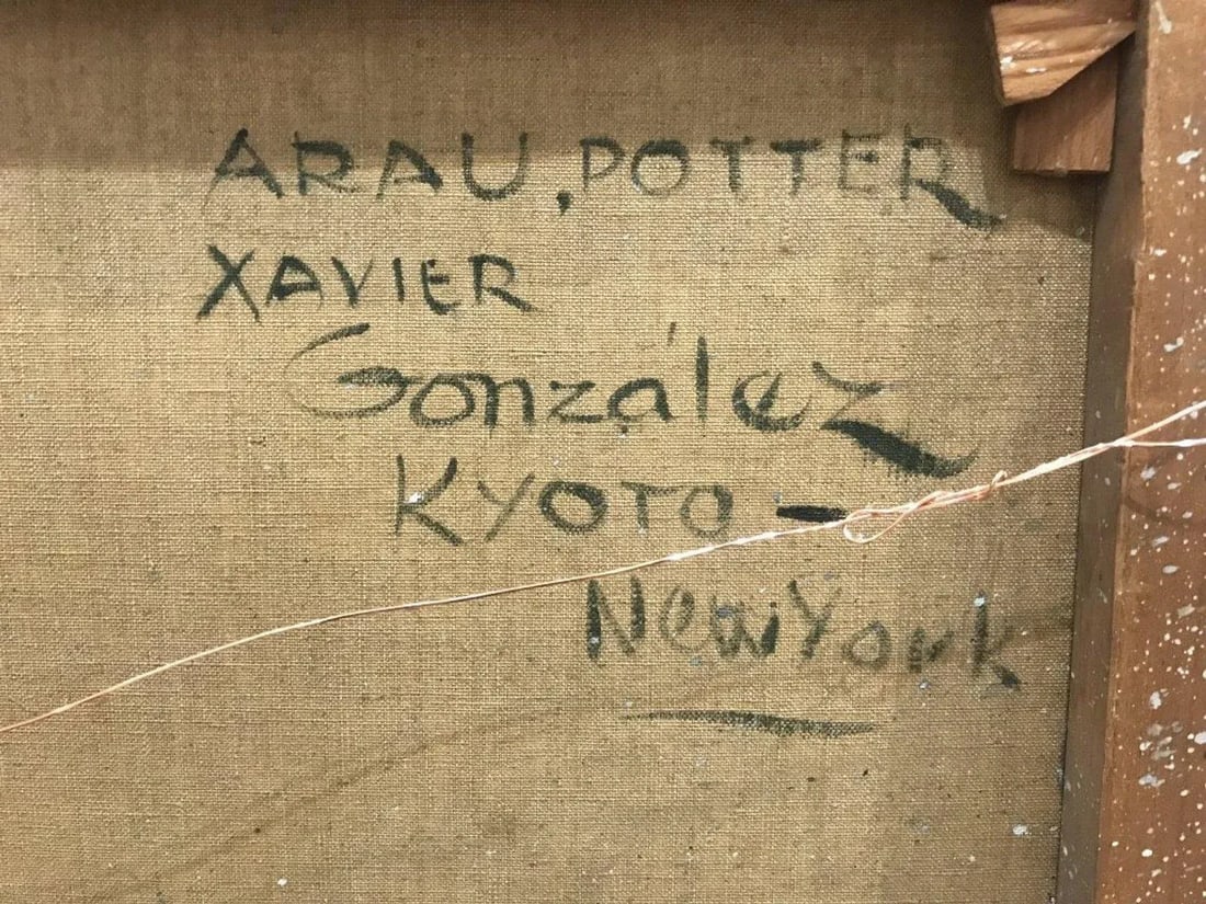 Mid-Century Modern Abstract "Arau Potter" Painting by Xavier Gonzalez, 1969 - 2