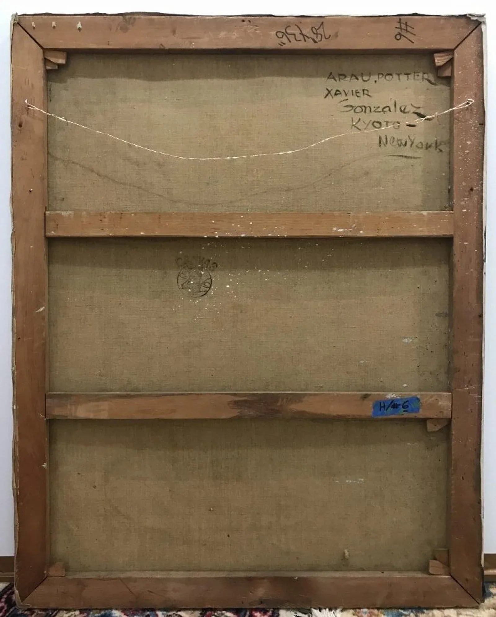 Mid-Century Modern Abstract "Arau Potter" Painting by Xavier Gonzalez, 1969 - 3