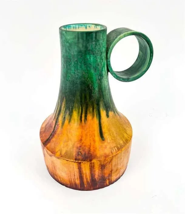 Mid 20th Century Marcello Fantoni Studio Monumental Tuscan Ewer, Ceramic Vase or Pitcher, Italy - 3
