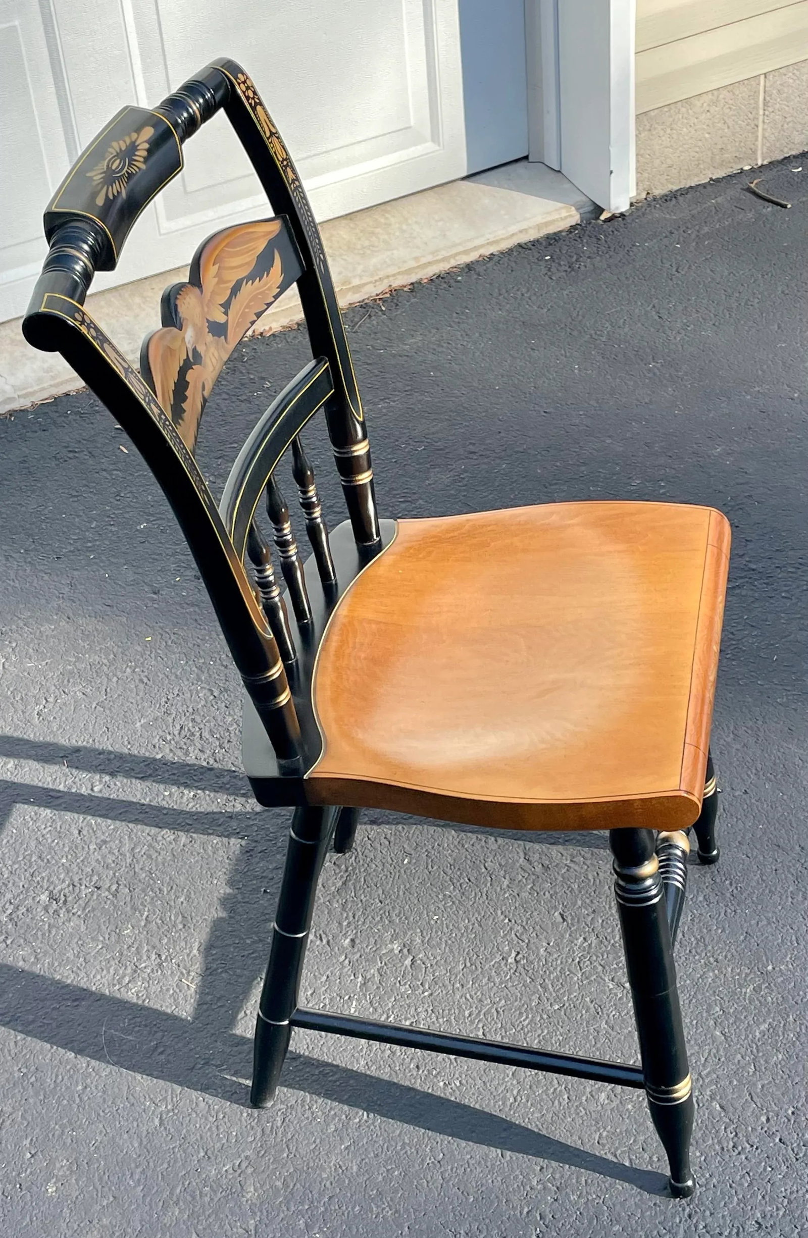 L. Hitchcock Inn Chair With Eagle Stencil - 2