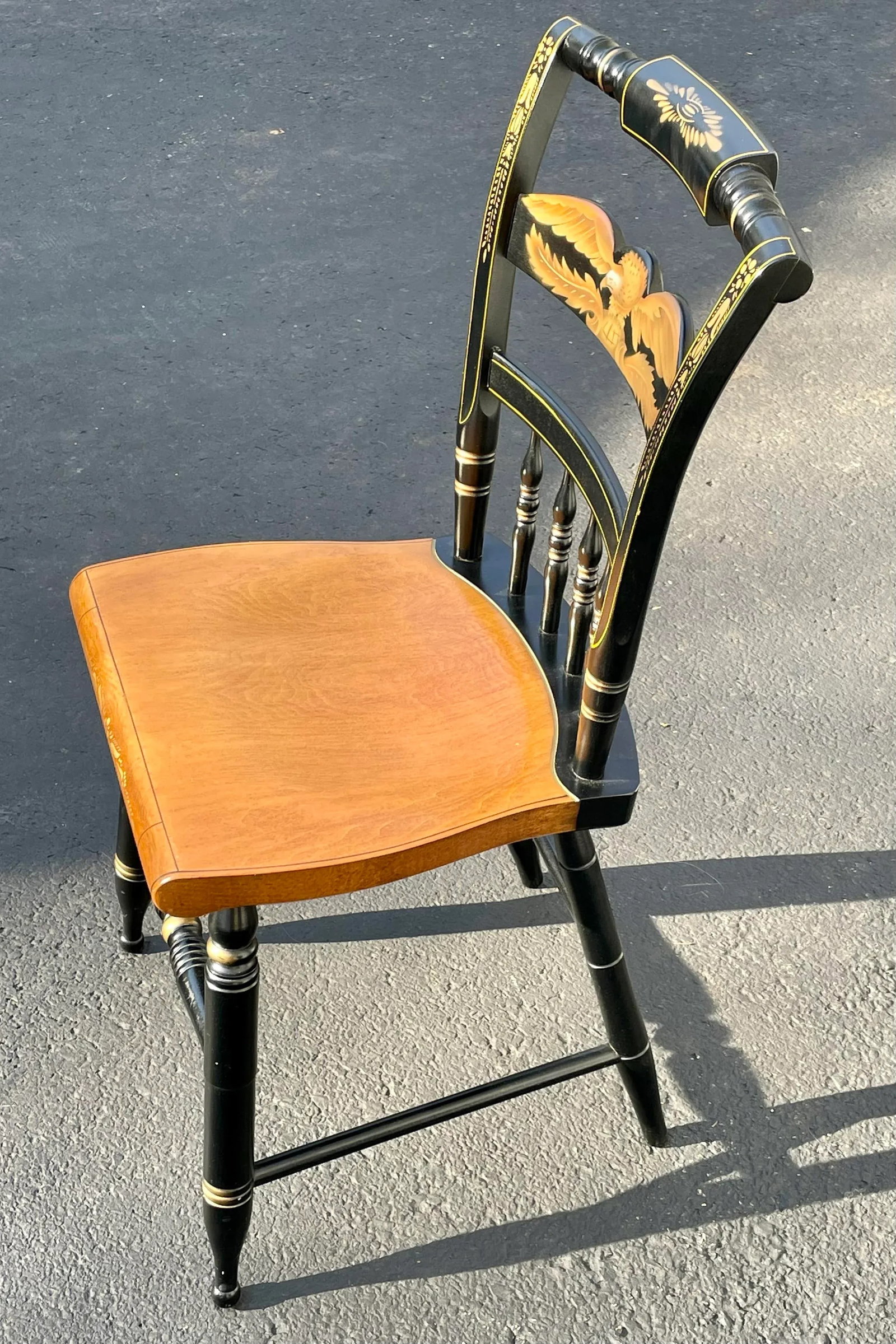 L. Hitchcock Inn Chair With Eagle Stencil - 3