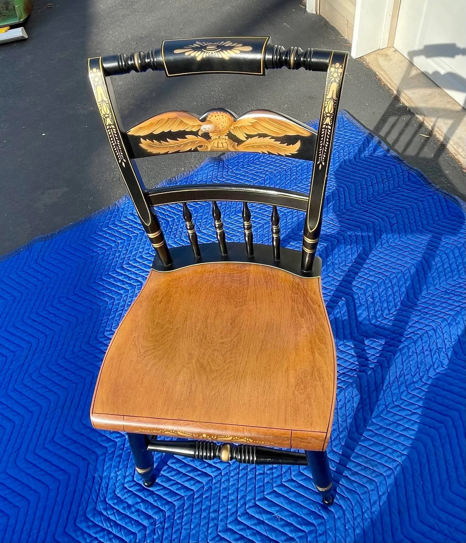 L. Hitchcock Inn Chair With Eagle Stencil - 5