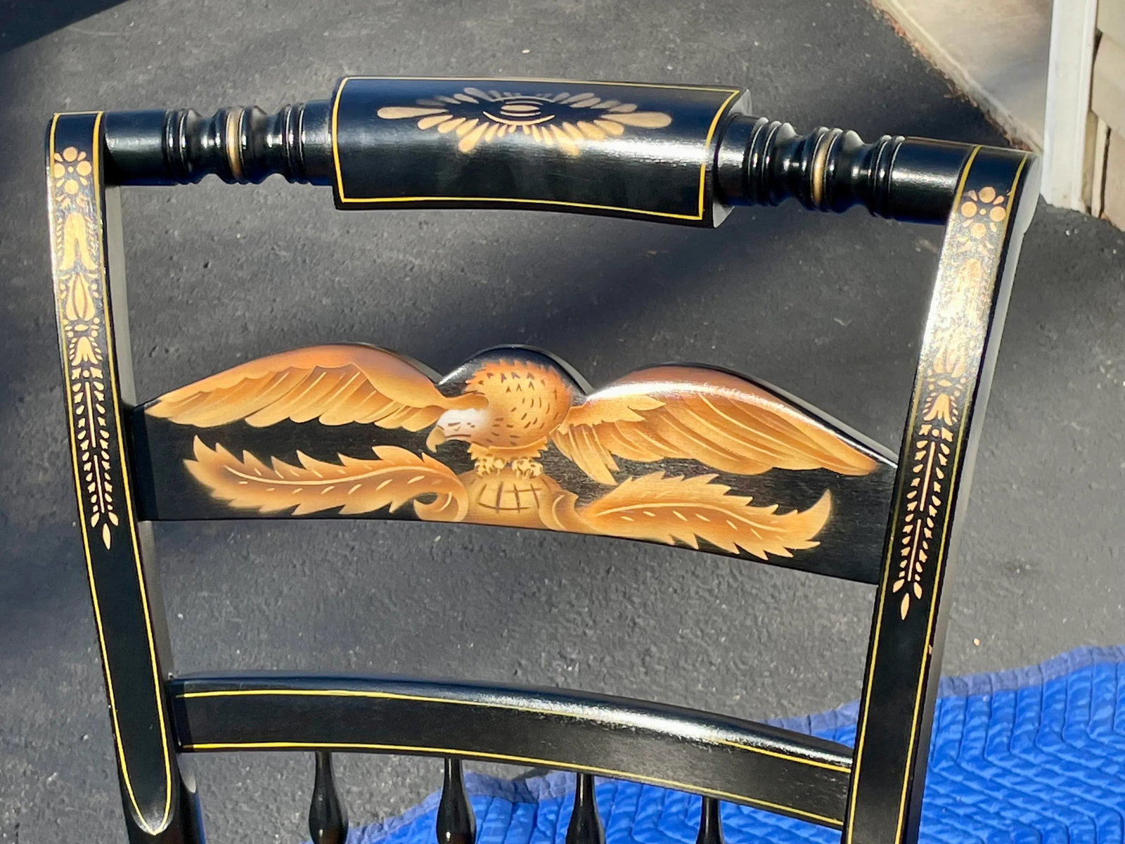 L. Hitchcock Inn Chair With Eagle Stencil - 6