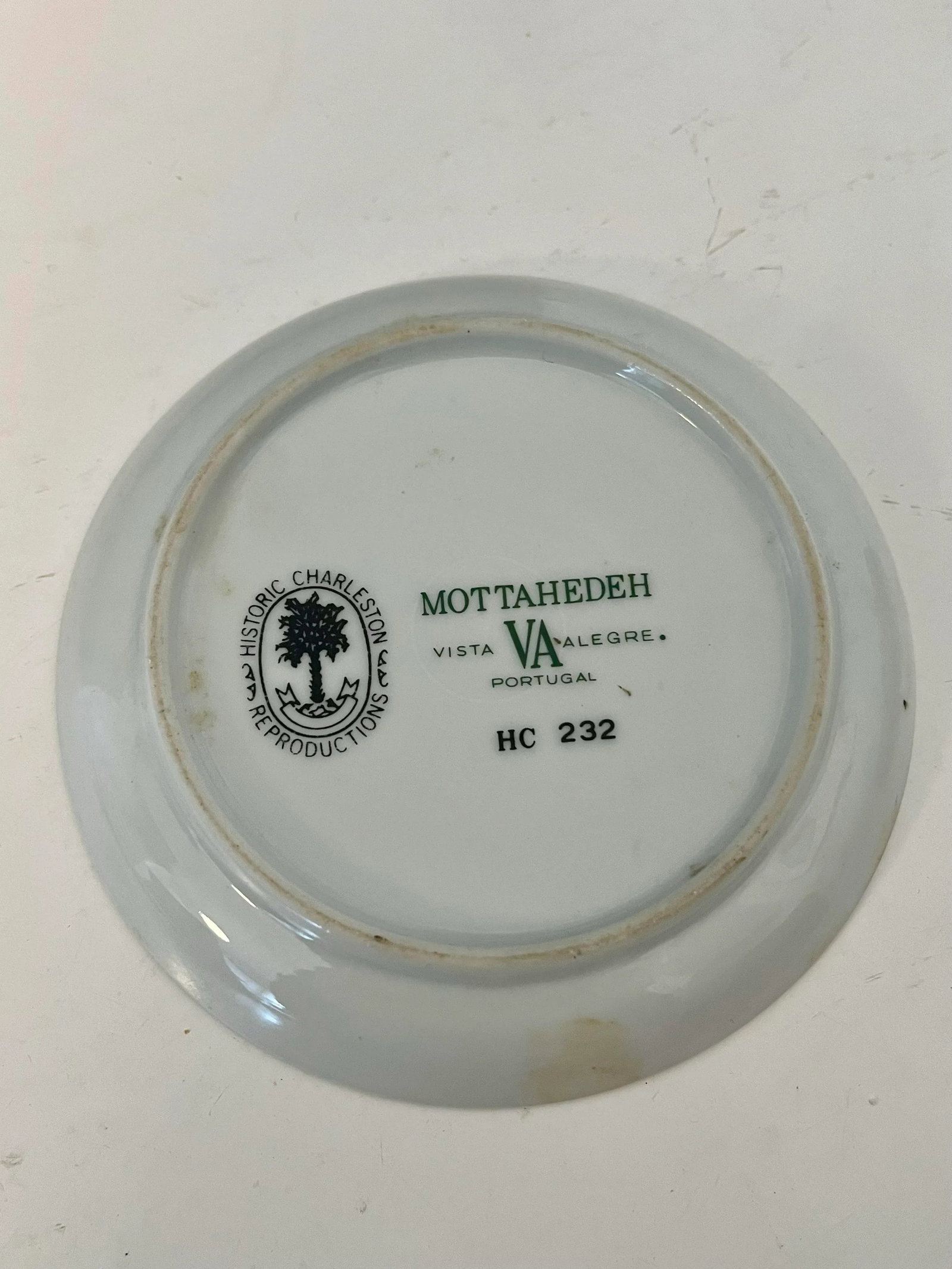 Vintage Mottahedeh Porcelain Alegre Lidded Cigarette Box & Ashtray - 2 Piece Set - 7