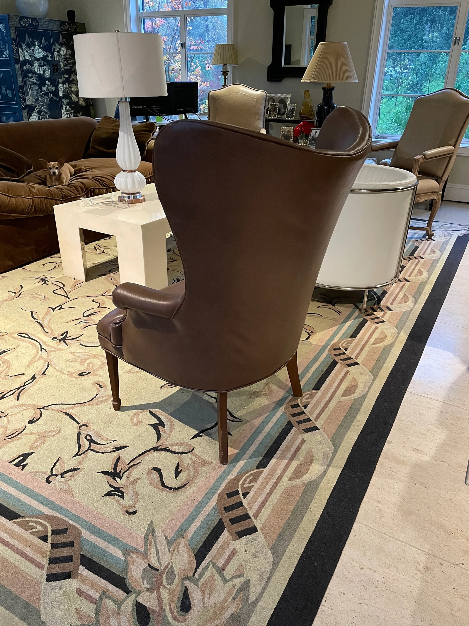 Mid Century Style Walnut Chair - 3
