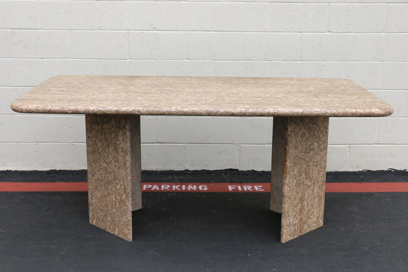 Vintage Italian Granite Dining Table, 1980s - 2