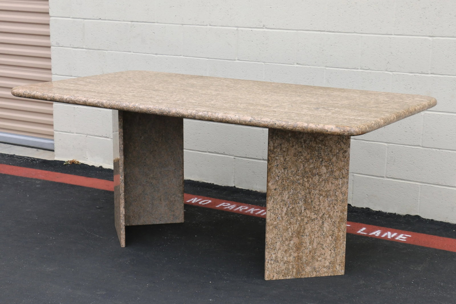 Vintage Italian Granite Dining Table, 1980s - 5