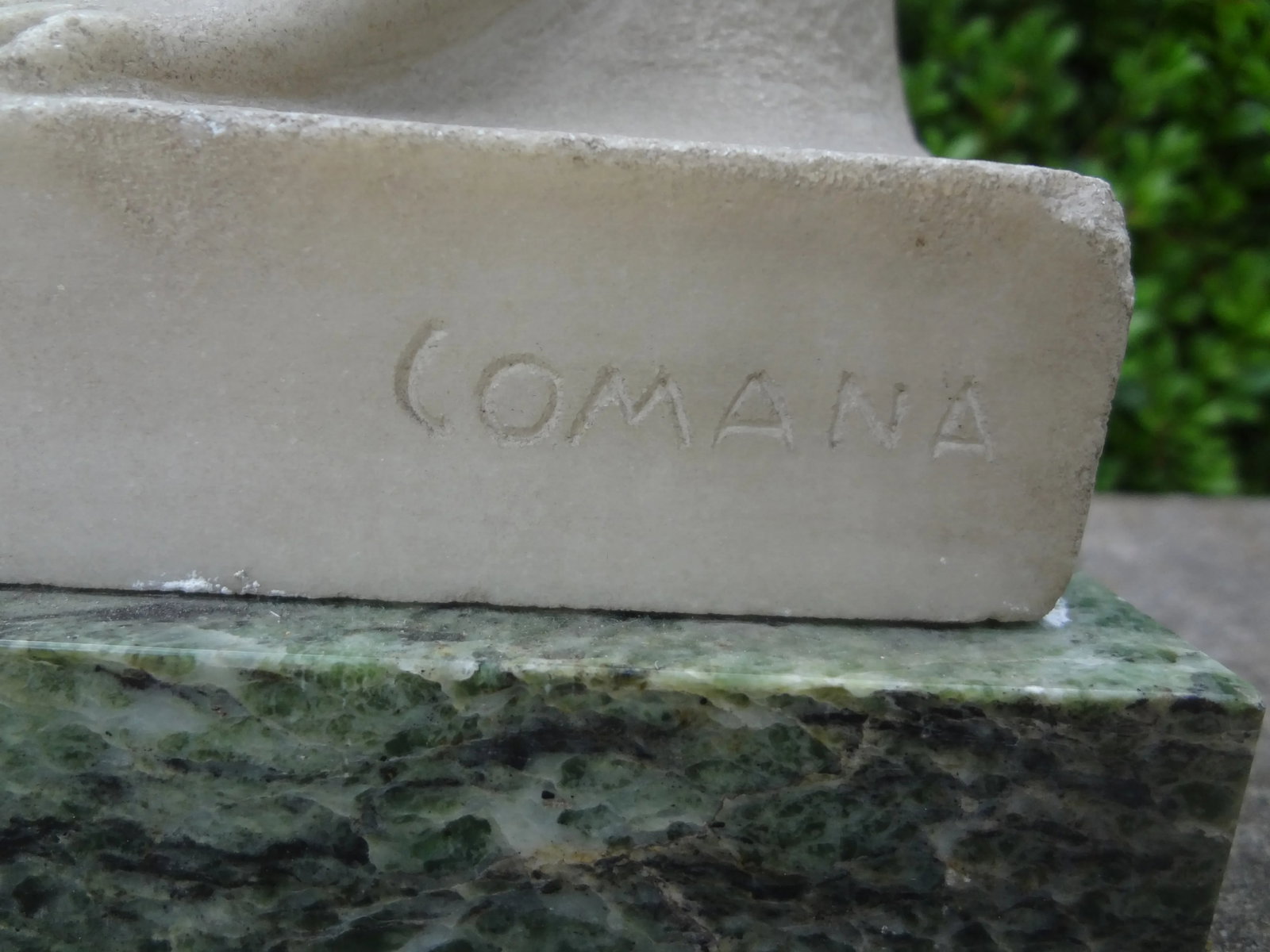 1930s Italian Carrara Marble Sculpture Signed Comana - 10