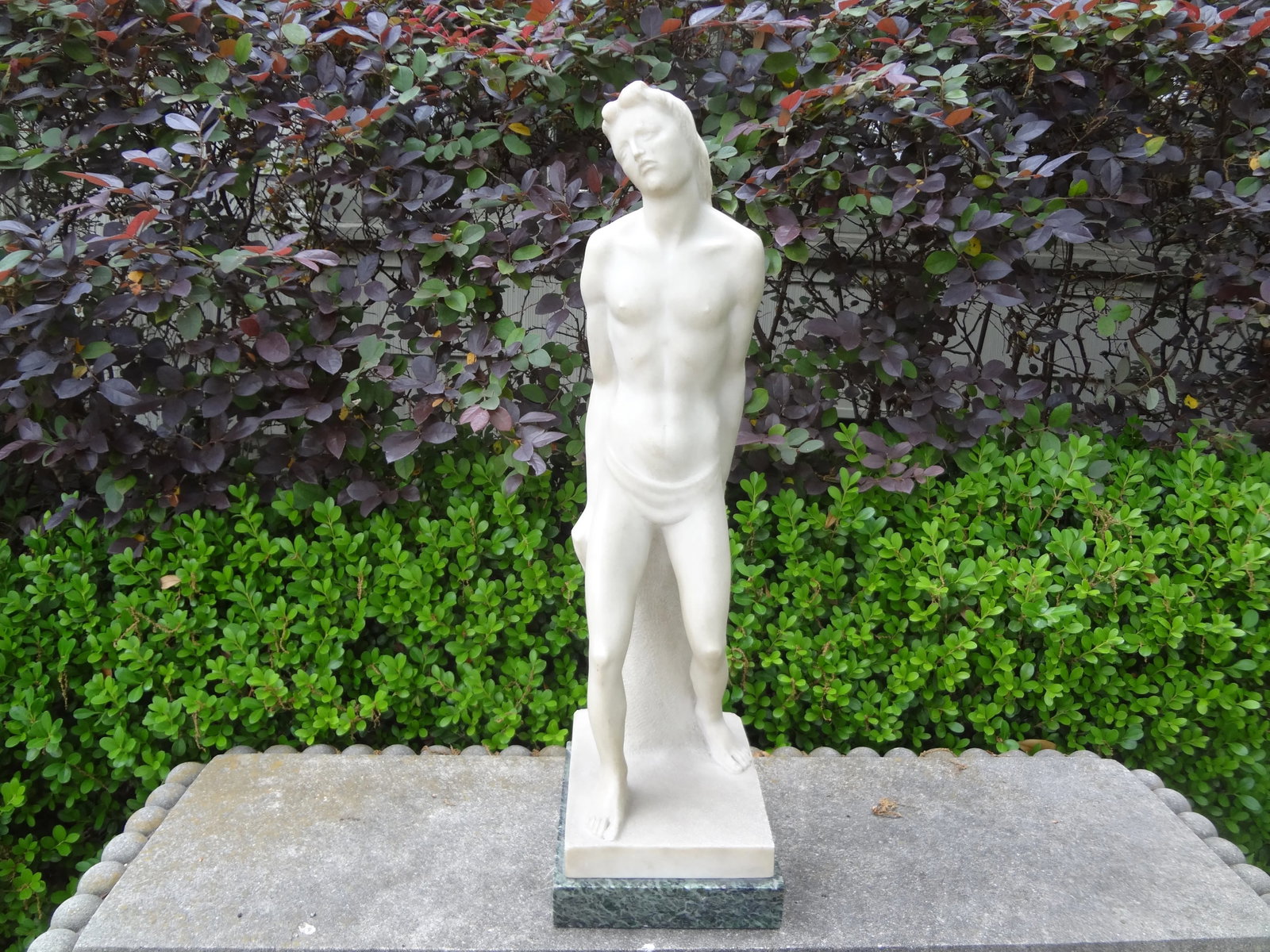 1930s Italian Carrara Marble Sculpture Signed Comana - 12