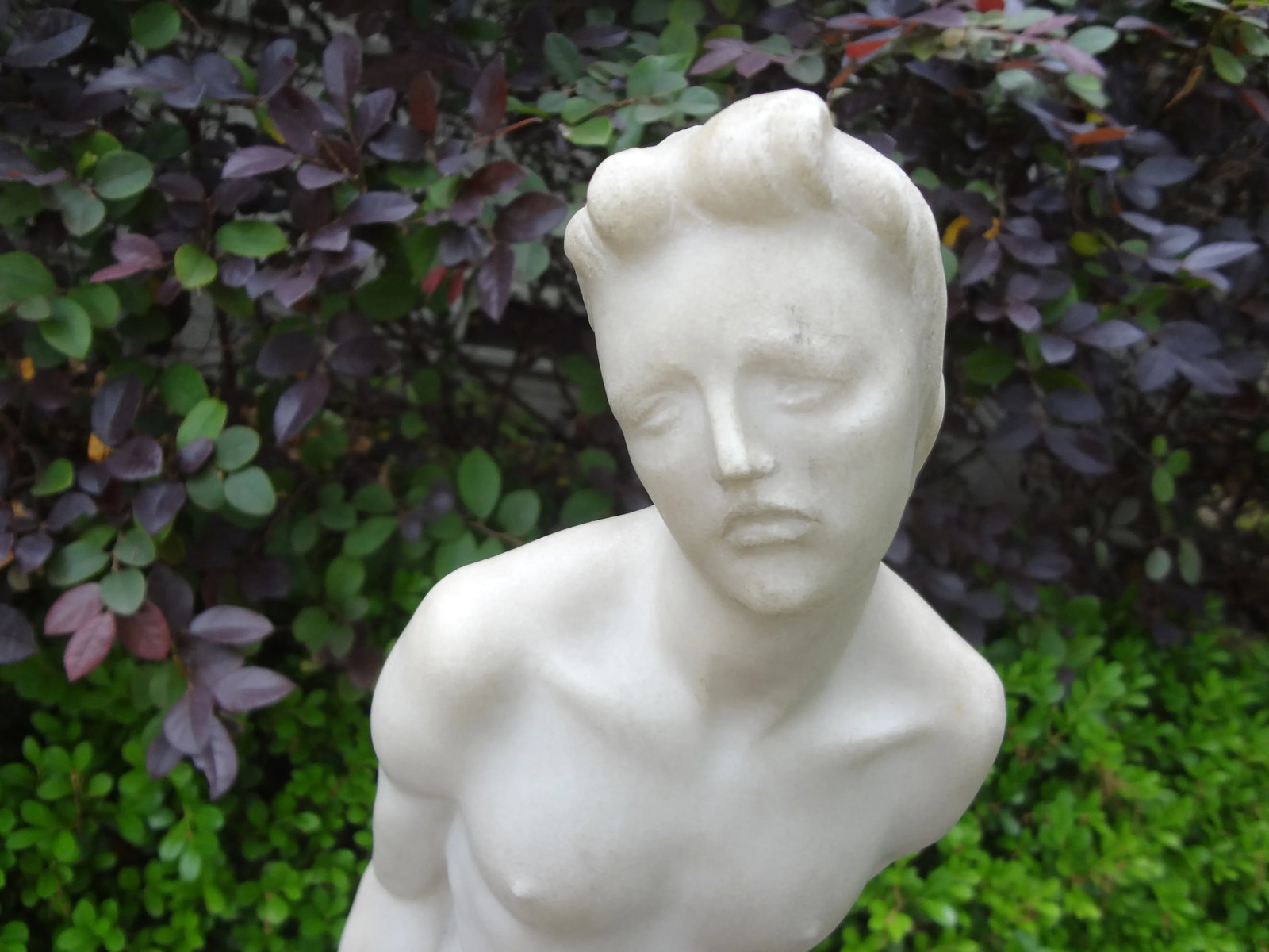 1930s Italian Carrara Marble Sculpture Signed Comana - 4